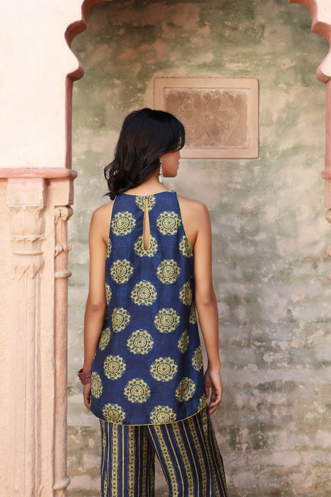 Sindh Ajrakh Set Siyahi