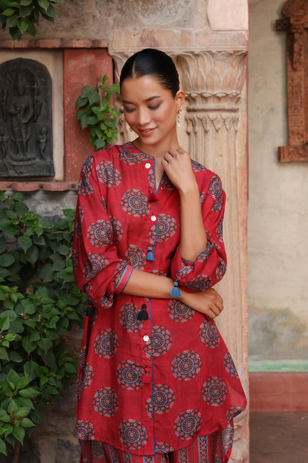 Sindh Flow Set Surkh