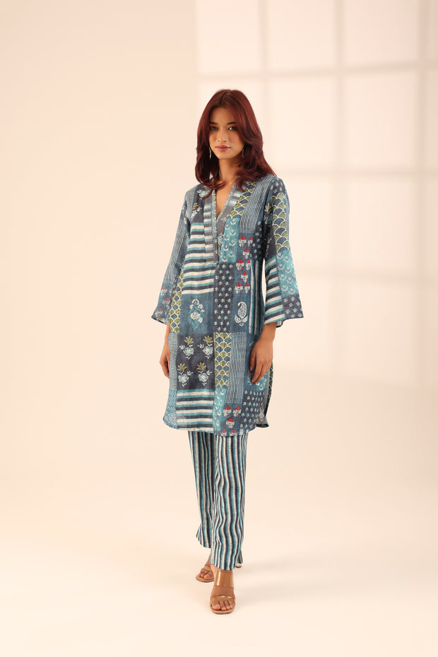 NAVY NAUTICA EMBROIDERED SET