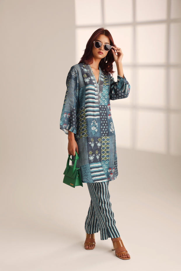 NAVY NAUTICA EMBROIDERED SET