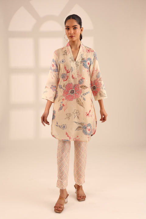 MYSTICAL CREAM EMBROIDERED SET