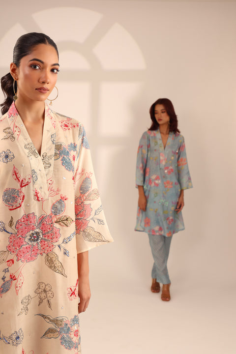 MYSTICAL CREAM EMBROIDERED SET