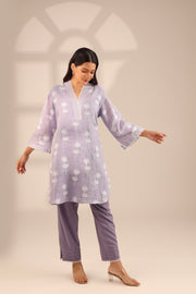 LINEN DAISY SET LAVENDER