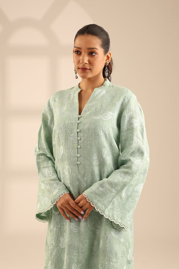 LINEN JAAL SET MINT