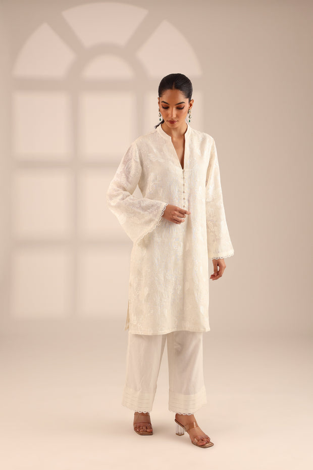 LINEN JAAL SET IVORY
