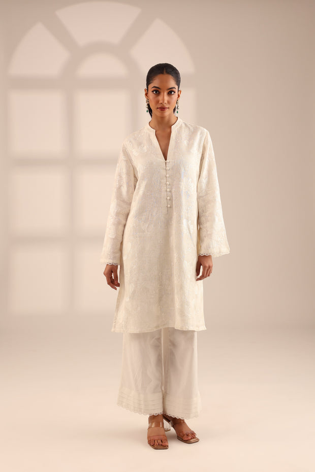 LINEN JAAL SET IVORY