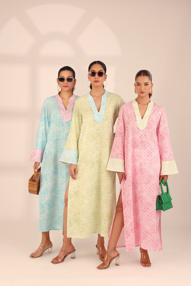 MARRAKESH COTTON KURTA - PINK