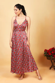 Ruby Red Wrap Dress