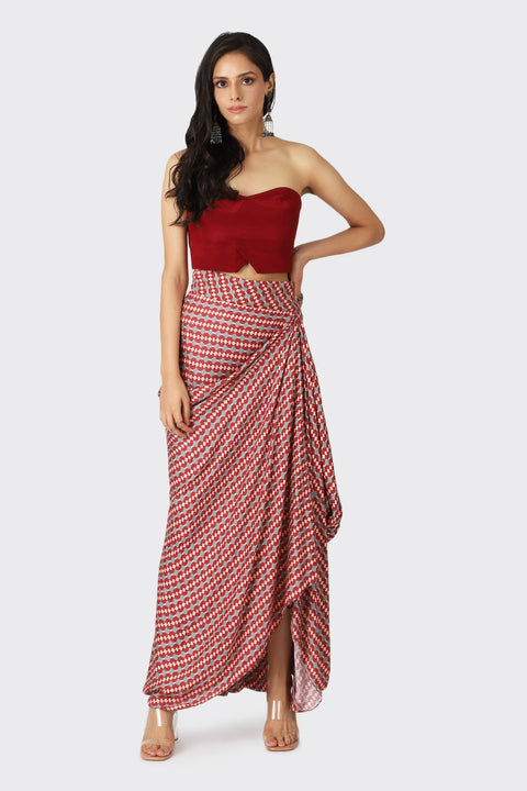 LAILA DRAPED SKIRT