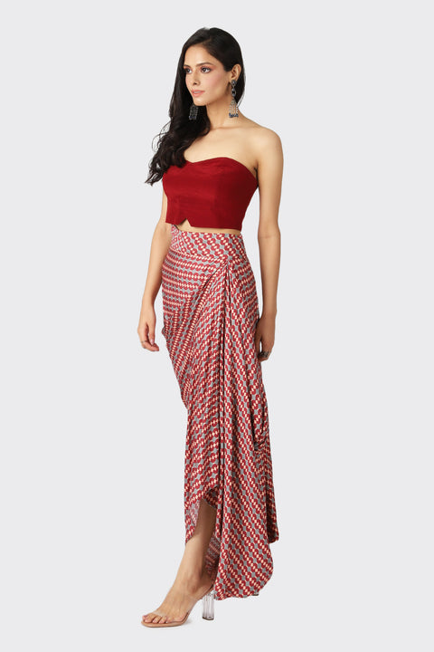 LAILA DRAPED SKIRT