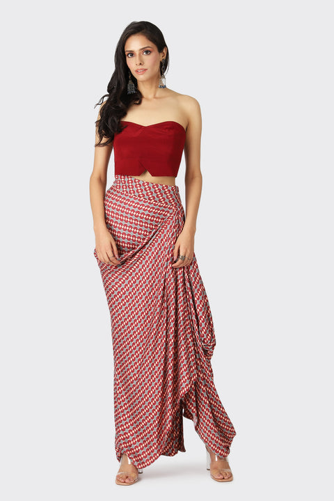 LAILA DRAPED SKIRT