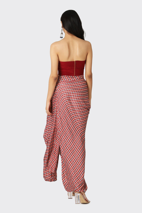 LAILA DRAPED SKIRT