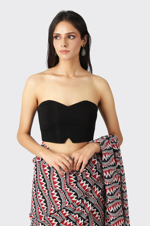 KAIA BLACK CROP TOP
