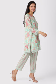 MINT LACE LOUNGE SET