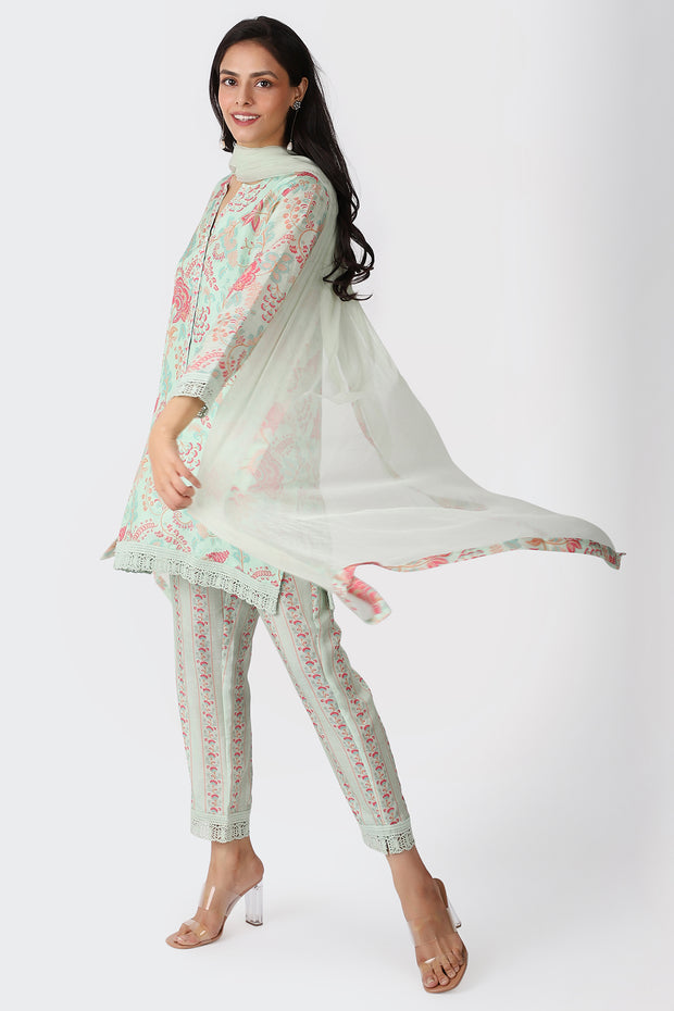 MINT LACE LOUNGE SET