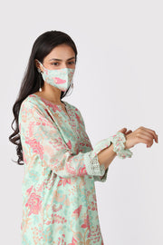 MINT LACE LOUNGE SET