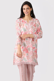 PINK LACE LOUNGE SET