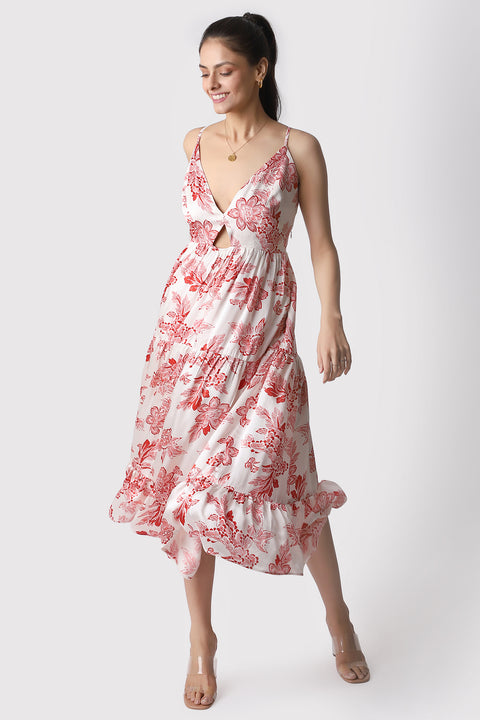 BOTANIQUE TULUM DRESS - RED