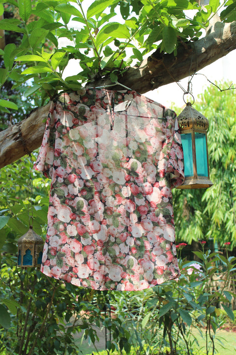 Floral Print Box Shirt