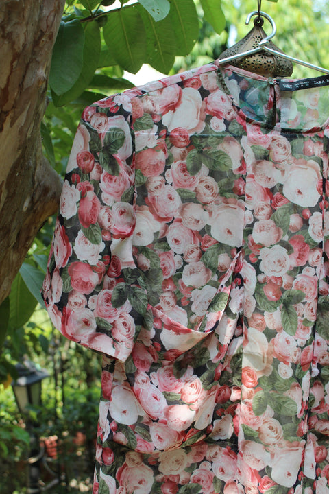 Floral Print Box Shirt