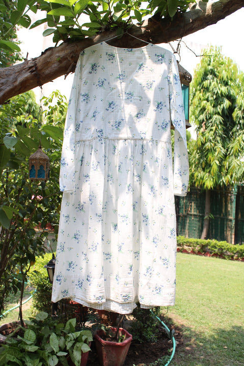 White Floral Lounge Dress