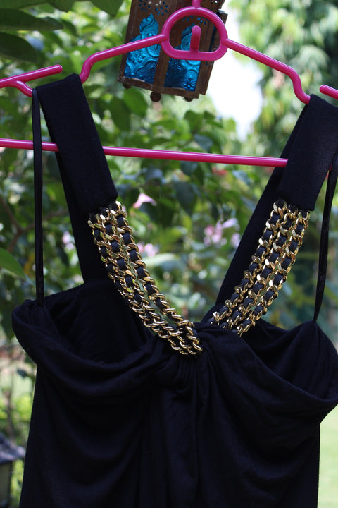 Black Chain Link Dress