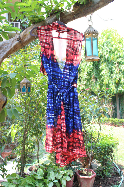 Tie-Dye Print Dress