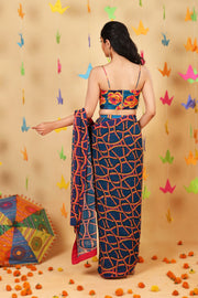 Retro Gota Draped Saree