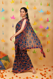 Retro Gota Draped Saree
