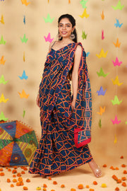 Retro Gota Draped Saree