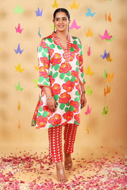 Retro White Suman Set