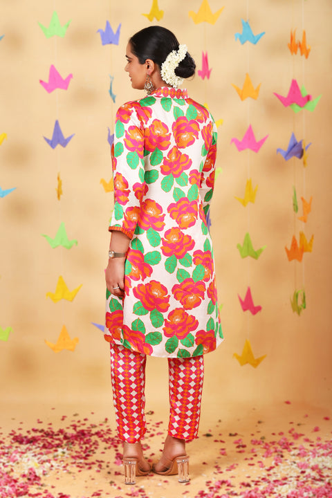 Retro White Suman Set