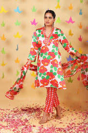 Retro White Suman Set