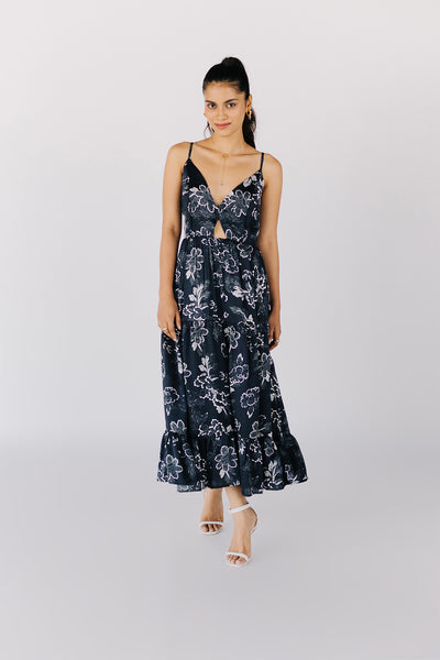 BOTANIQUE TULUM DRESS - BLACK