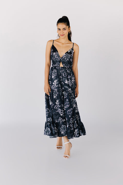 BOTANIQUE TULUM DRESS - BLACK