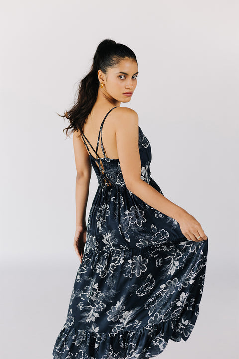 BOTANIQUE TULUM DRESS - BLACK