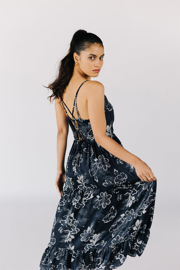 BOTANIQUE TULUM DRESS - BLACK