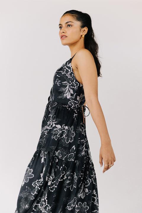 BOTANIQUE TULUM DRESS - BLACK