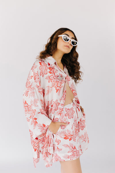 BOTANIQUE RED CO-ORD SET