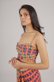 ZEENAT RETRO CROP TOP