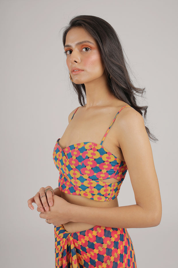 ZEENAT RETRO CROP TOP