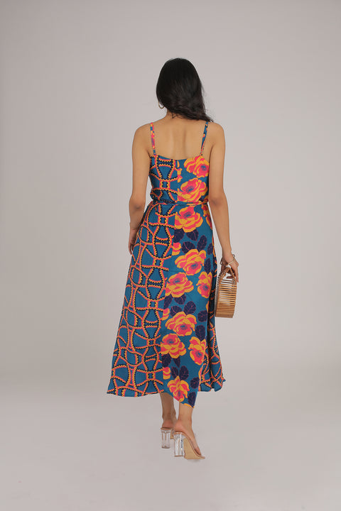 RETRO WRAP DRESS