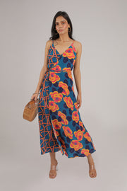 RETRO WRAP DRESS