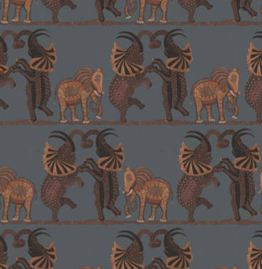 DANCING ELEPHANT - BLUE